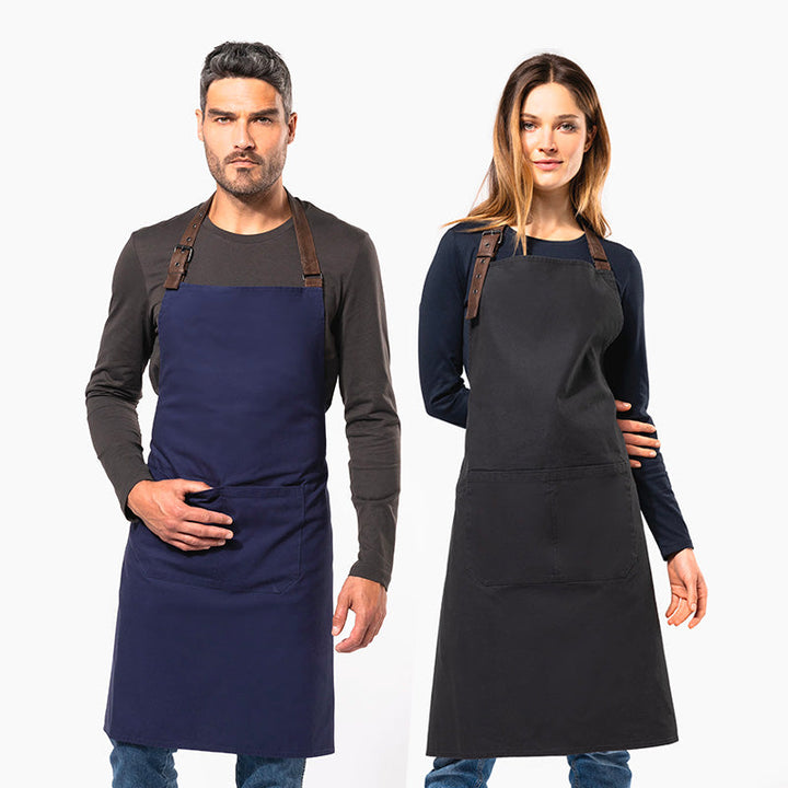 Tablier unisexe en cuir personnalisé