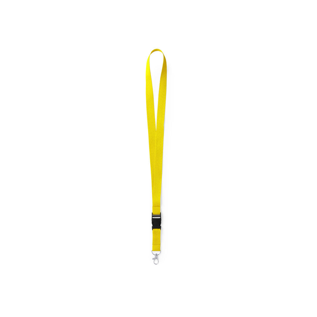 Cordon porte-badge publicitaires jaune