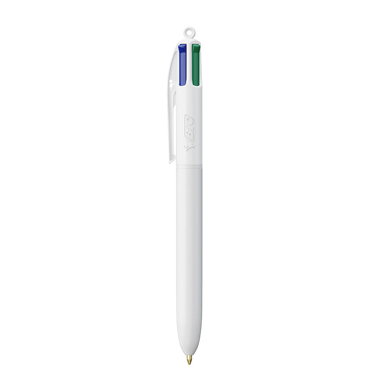 Stylo BIC® 4 couleurs blanc personnalisable