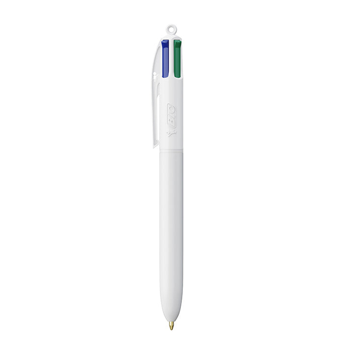 Stylo BIC® 4 couleurs blanc personnalisable