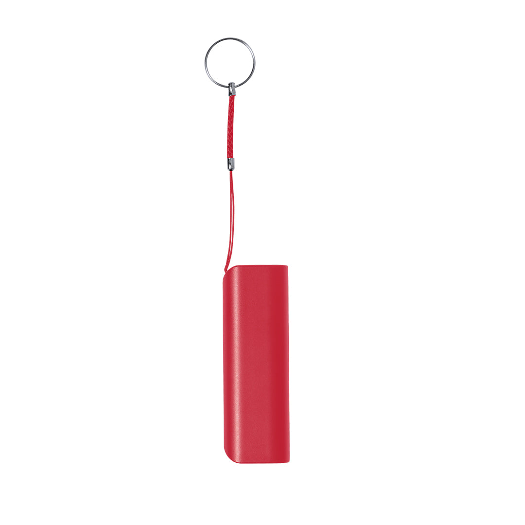 Batterie externe rouge personnalisable
