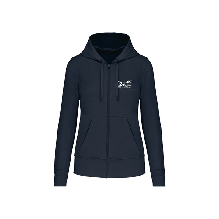 Sweat-shirt zippé Coeur de Nacre Natation pour femme