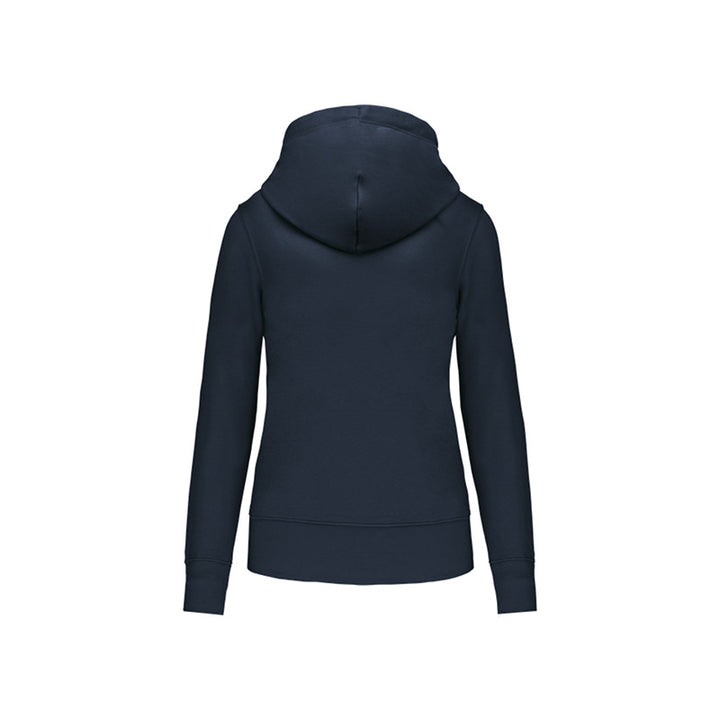 Dos du sweat-shirt zippé Coeur de Nacre Natation pour femme