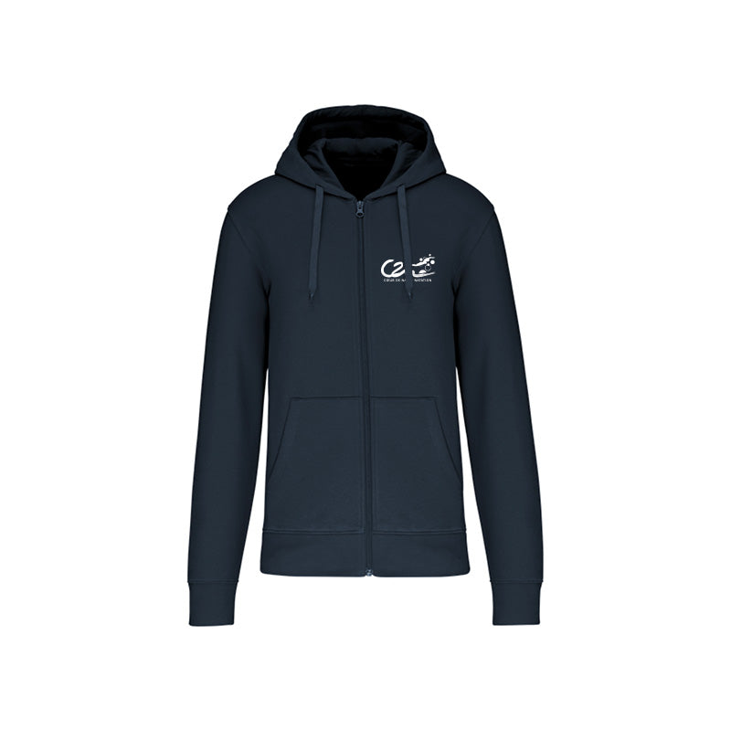 Sweat-shirt zippé Coeur de Nacre Natation pour homme