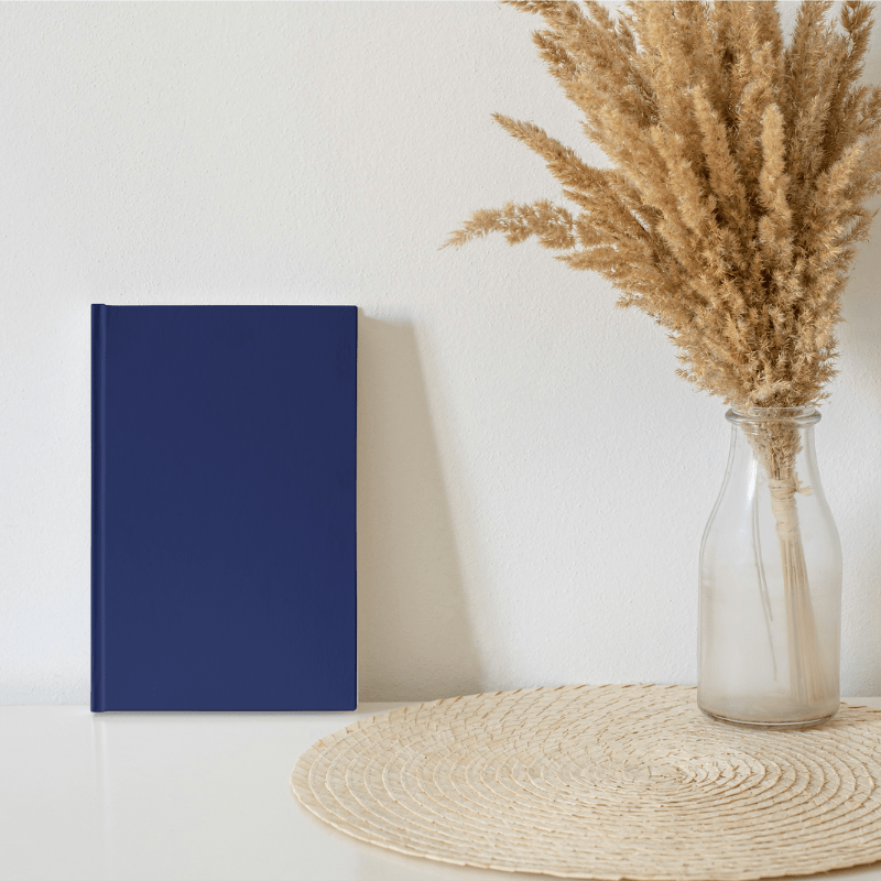 carnet bleu marine personnalisé