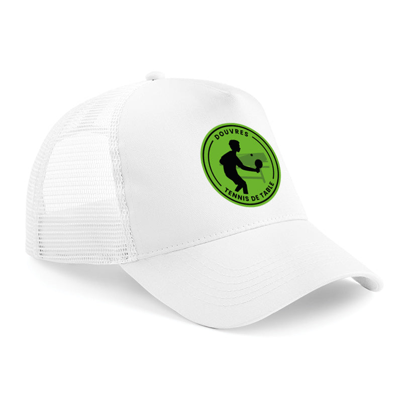 Casquette filet Douvres Tennis de Table blanc