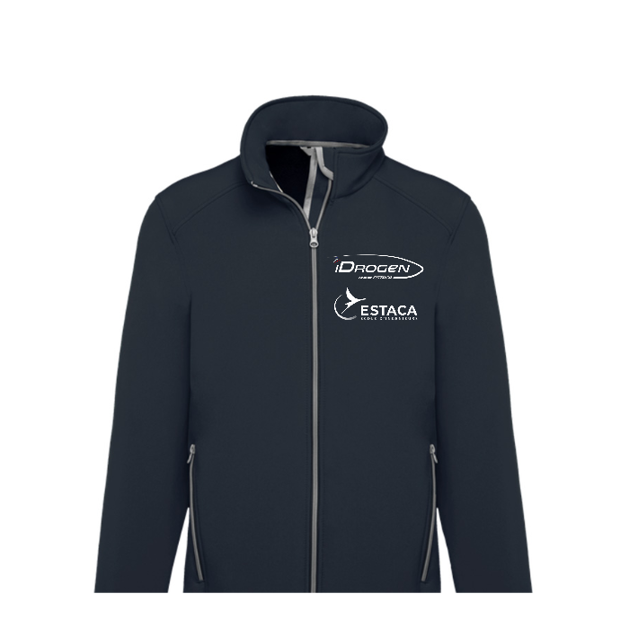 Veste softshell à manches longues personnalisée pour homme