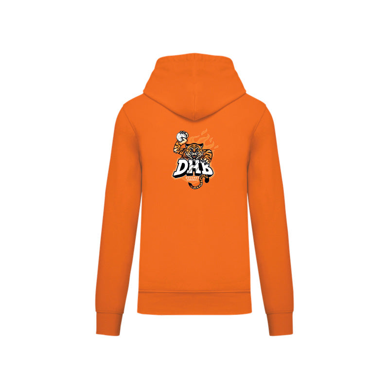 Dos du sweat-shirt à capuche Douvres HandBall Club pour homme avec logo