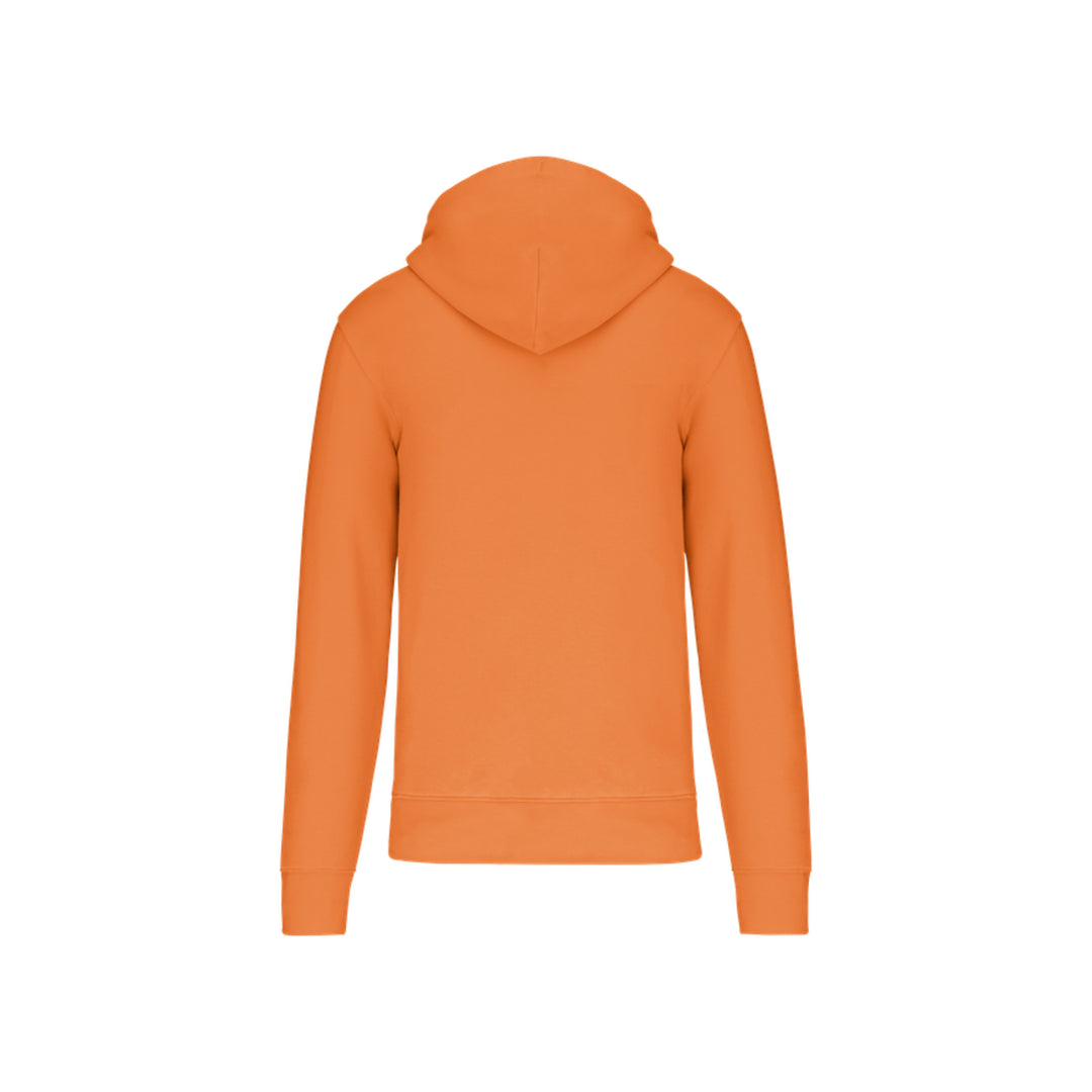 Dos du sweat-shirt zippé orange Douvres HandBall Club pour homme