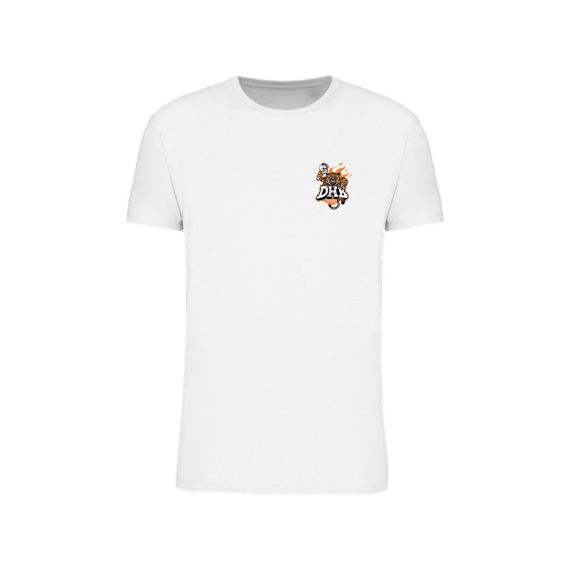 T-shirt à manches courtes blanc Douvres HandBall Club pour homme