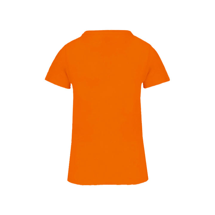 Dos du t-shirt à manches courtes orange Douvres HandBall Club pour femme