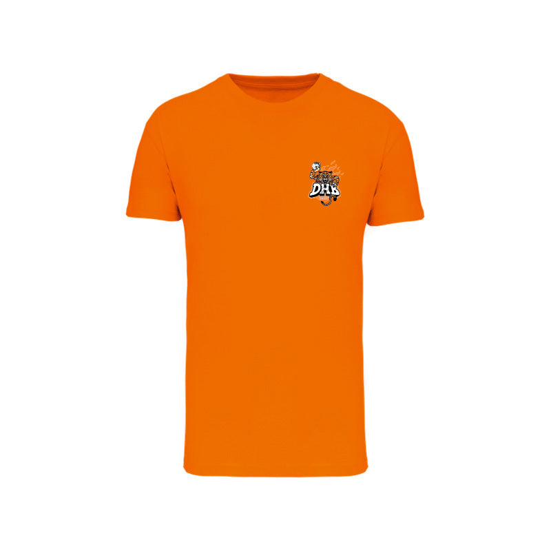 T-shirt à manches courtes orange Douvres HandBall Club pour homme