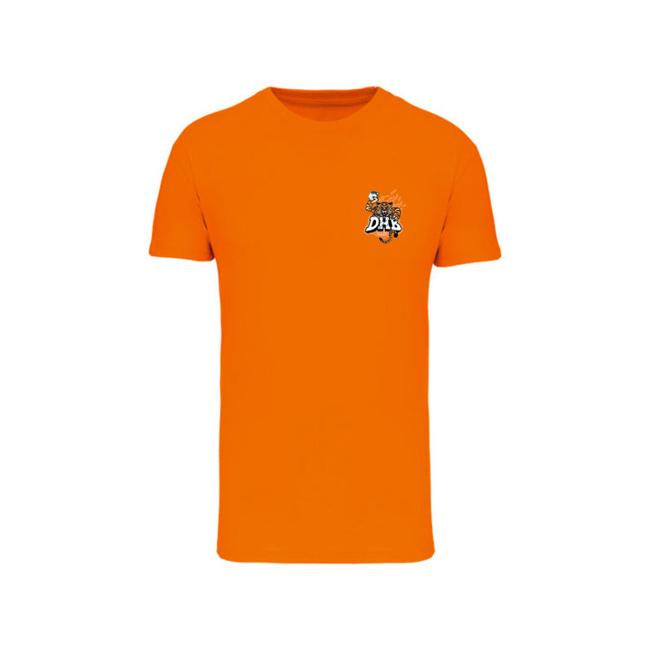 T-shirt à manches courtes orange Douvres HandBall Club pour homme