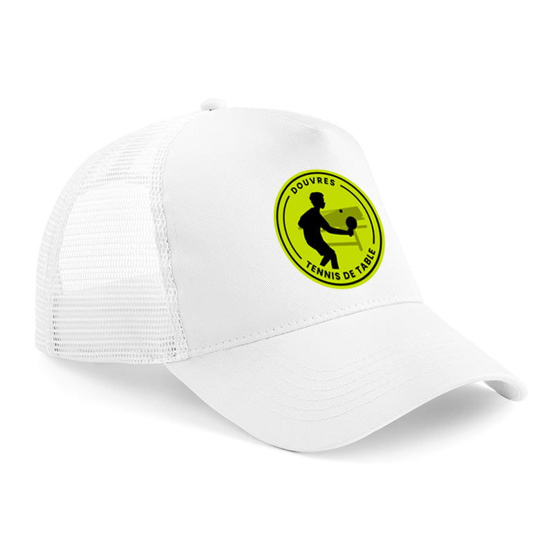 Casquette filet Douvres Tennis de Table blanc