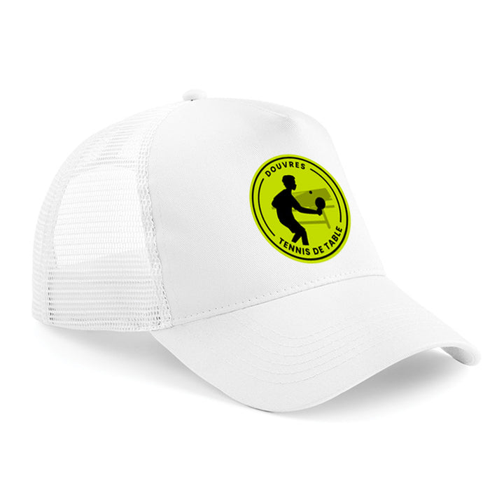 Casquette filet Douvres Tennis de Table blanc