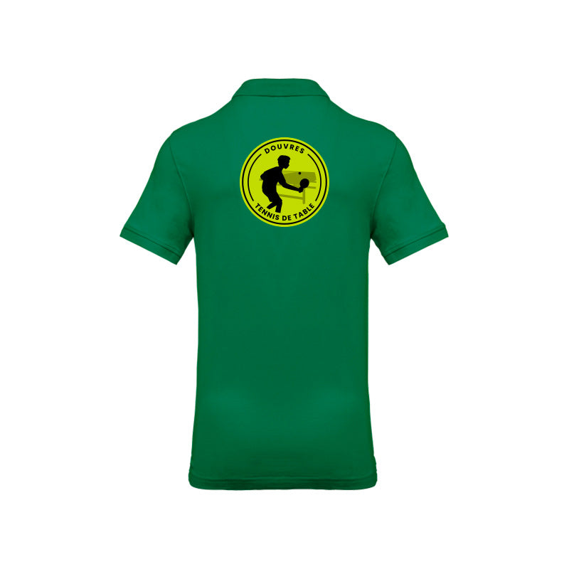 Dos du polo manches courtes Douvres Tennis de Table pour homme avec logo