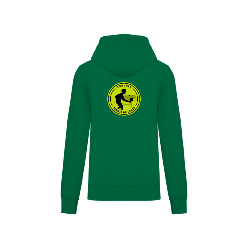 Dos du sweat-shirt à capuche Douvres Tennis de Table pour homme avec logo