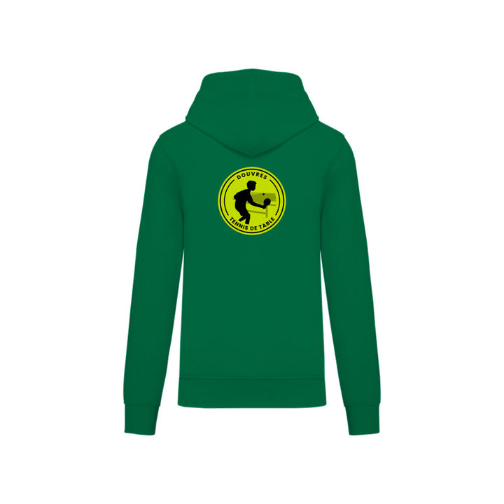 Dos du sweat-shirt à capuche Douvres Tennis de Table pour homme avec logo