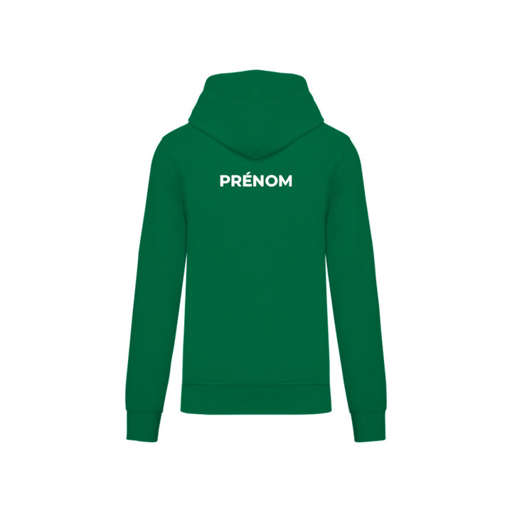 Dos du sweat-shirt à capuche Douvres Tennis de Table pour homme avec prénom