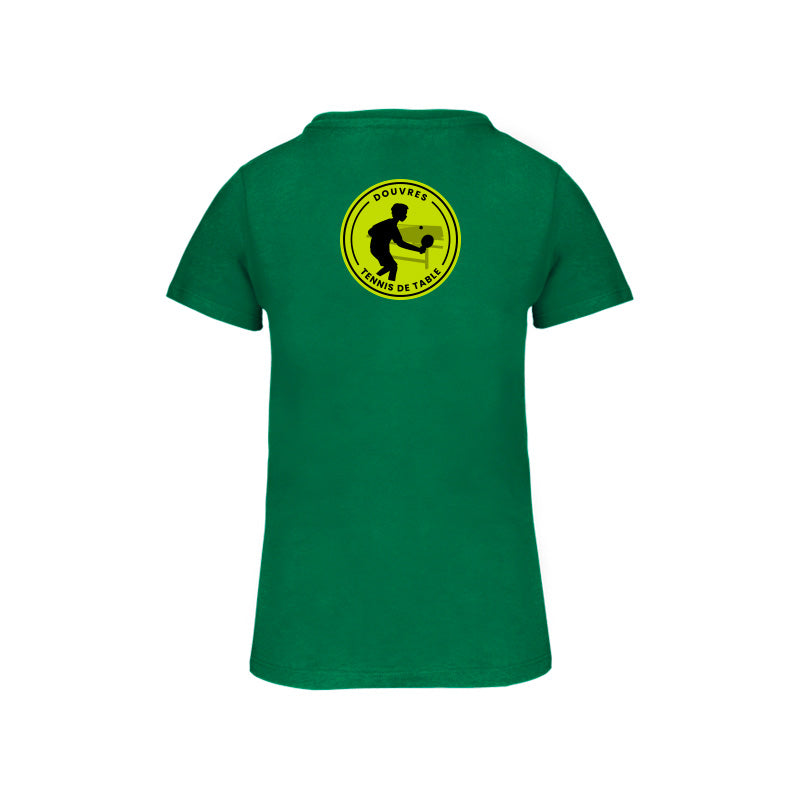 Dos du t-shirt à manches courtes Douvres Tennis de Table pour femme avec logo
