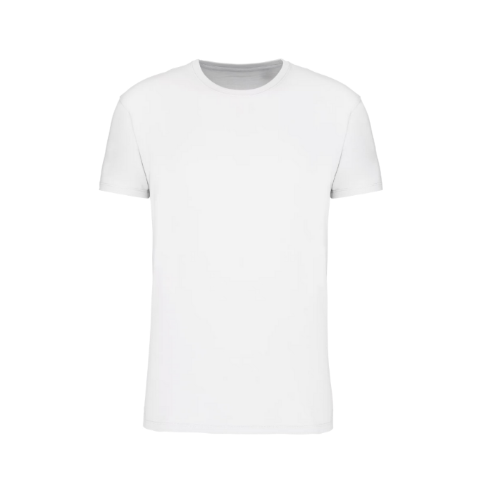 T-shirt personnalisé blanc en coton biologique