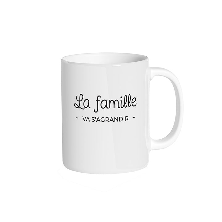 Mug blanc "La famille va s'agrandir"