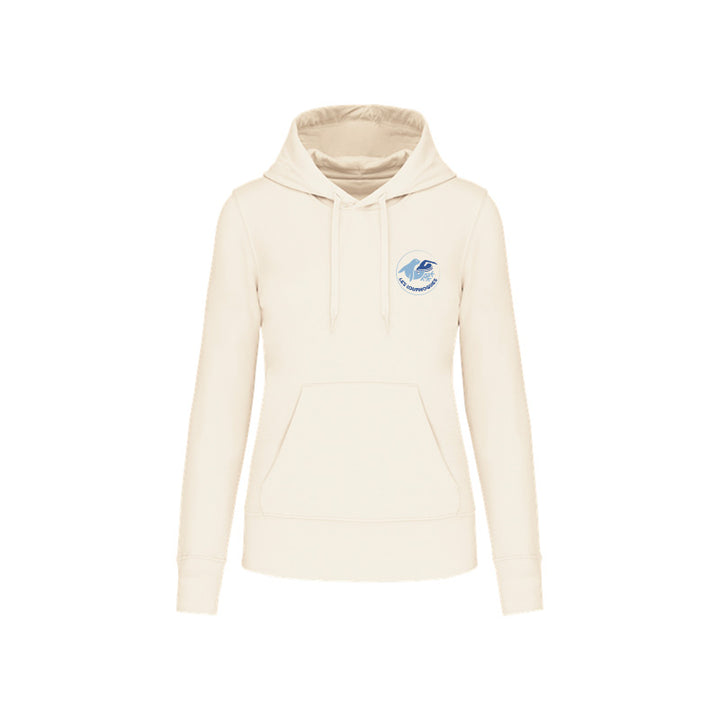 Sweat-shirt à capuche Les Louphoques pour femme beige