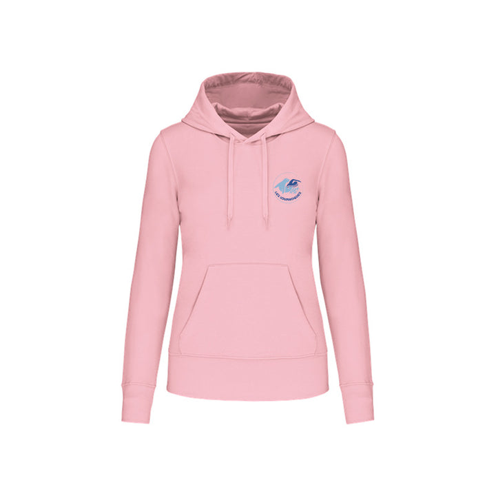 Sweat-shirt à capuche Les Louphoques pour femme rose