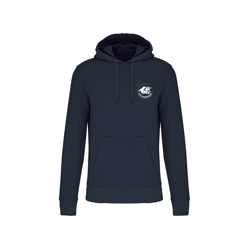 Sweat-shirt à capuche Les Louphoques pour homme noir
