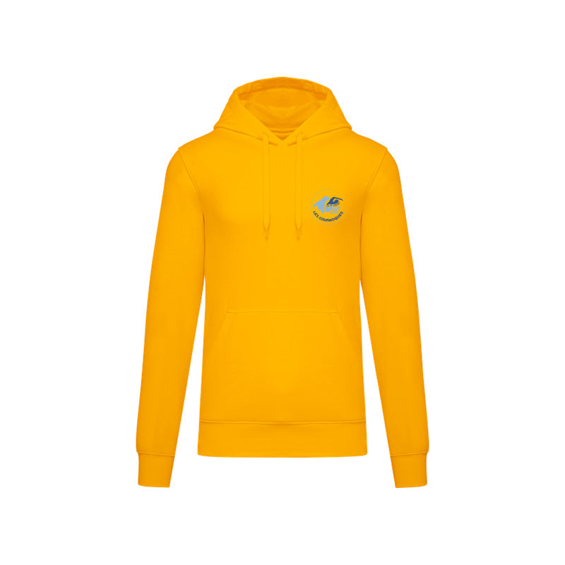 Sweat-shirt à capuche Les Louphoques pour homme orange