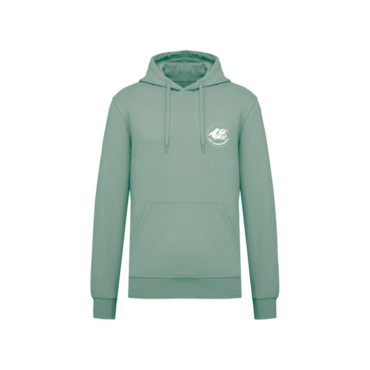 Sweat-shirt à capuche Les Louphoques pour homme vert sauge