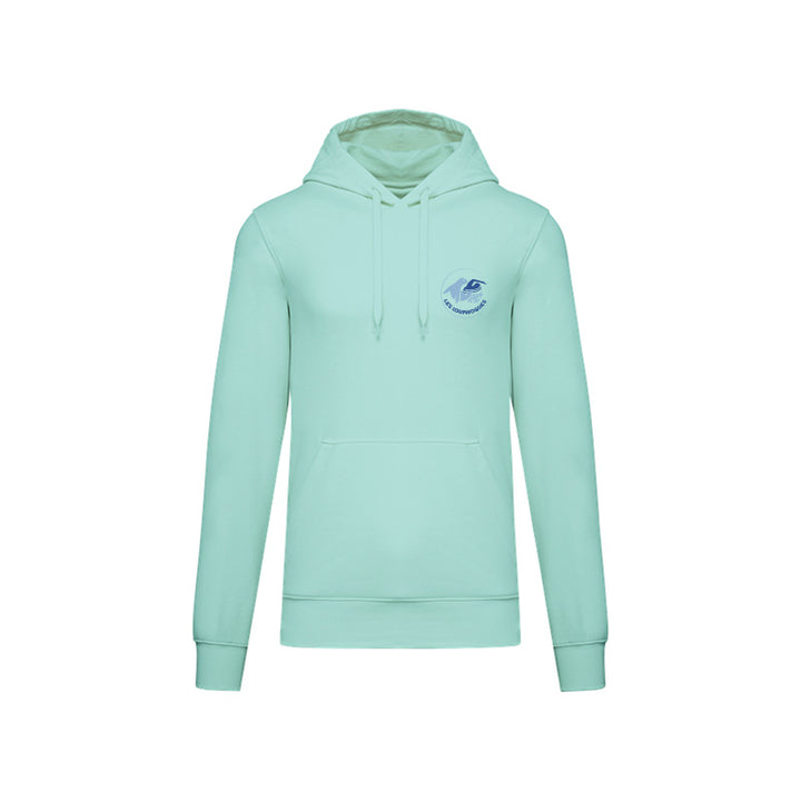 Sweat-shirt à capuche Les Louphoques pour homme vert menthe