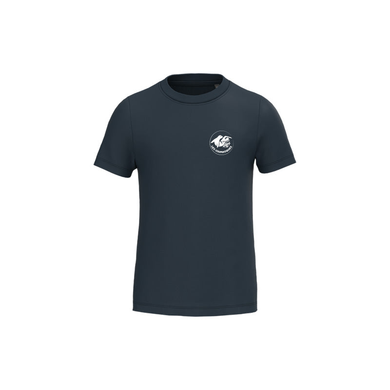 T-shirt à manches courtes Les Louphoques pour enfant bleu marine