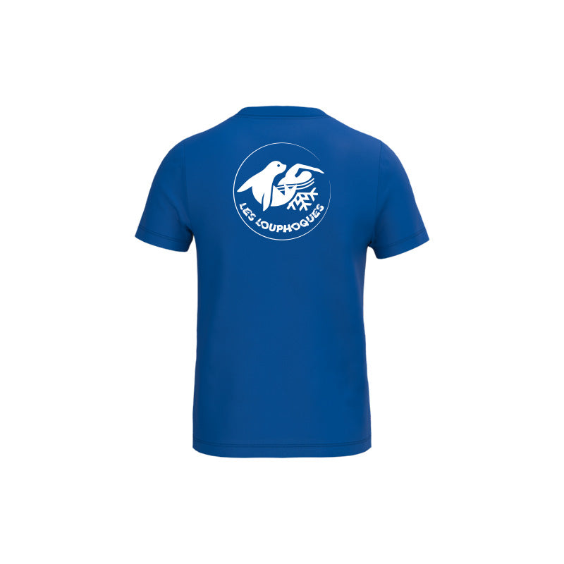 Dos du t-shirt à manches courtes Les Louphoques pour enfant avec logo