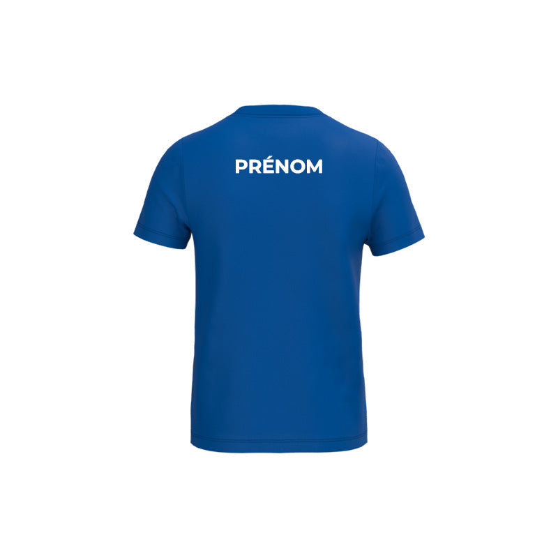 Dos du t-shirt à manches courtes Les Louphoques pour enfant avec prénom