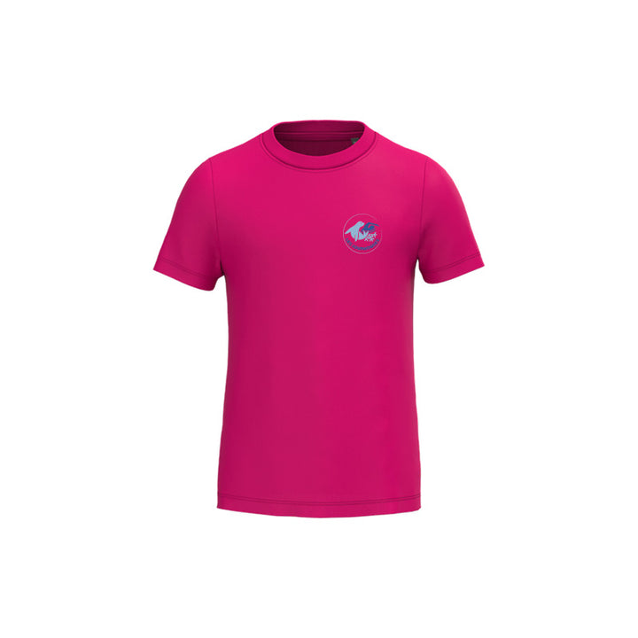 T-shirt à manches courtes Les Louphoques pour enfant fuchsia