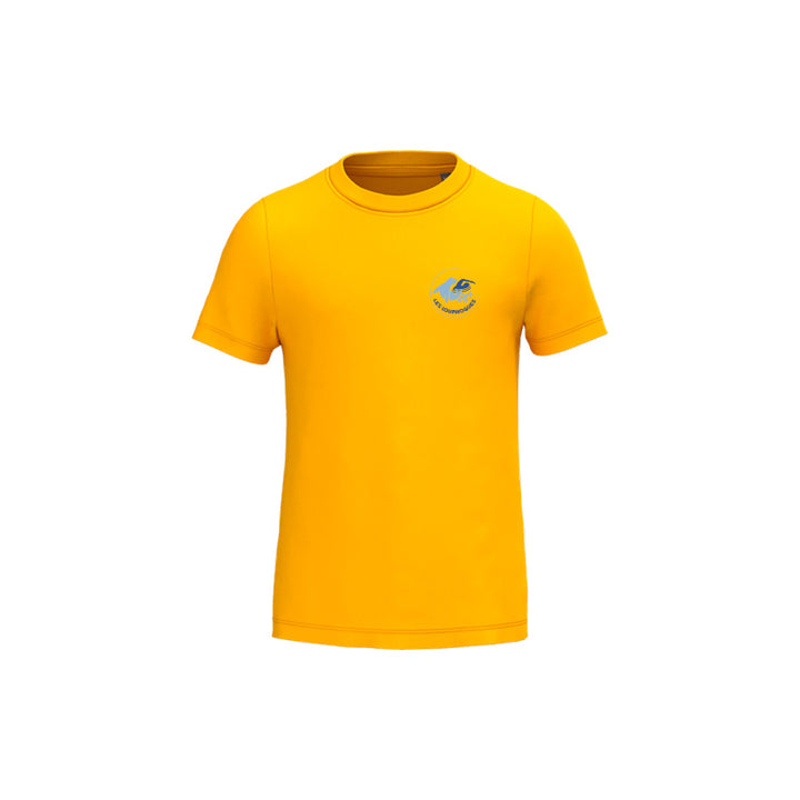 T-shirt à manches courtes Les Louphoques pour enfant jaune
