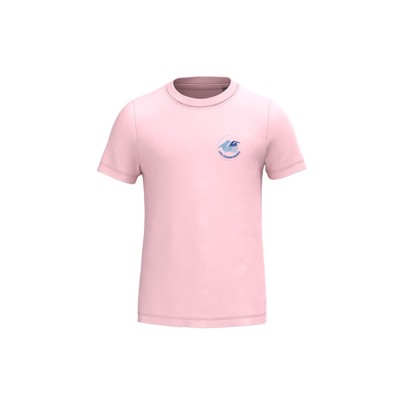 T-shirt à manches courtes Les Louphoques pour enfant rose