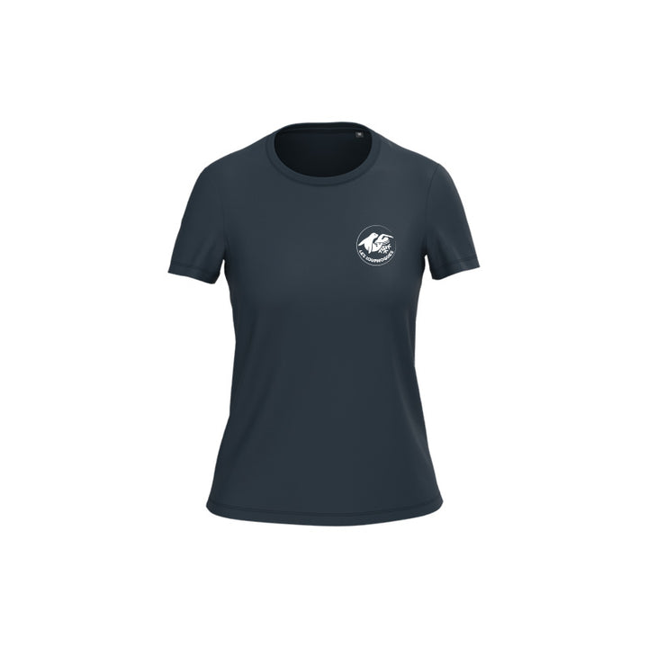 T-shirt à manches courtes Les Louphoques pour femme noir