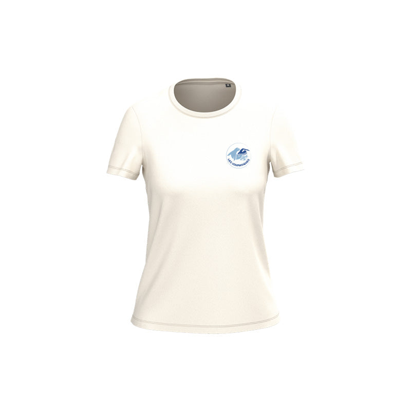 T-shirt à manches courtes Les Louphoques pour femme beige