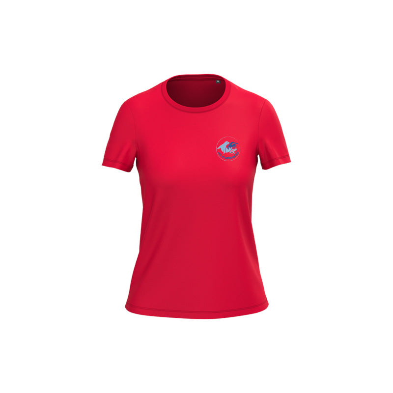 T-shirt à manches courtes Les Louphoques pour femme rouge