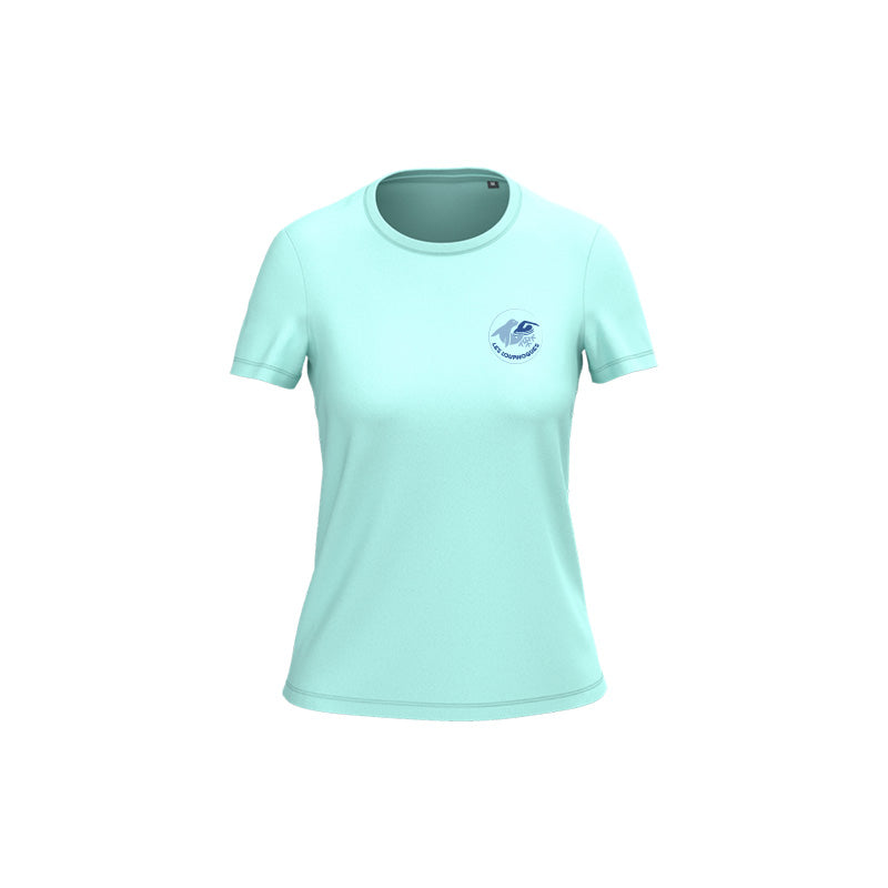 T-shirt à manches courtes Les Louphoques pour femme vert menthe