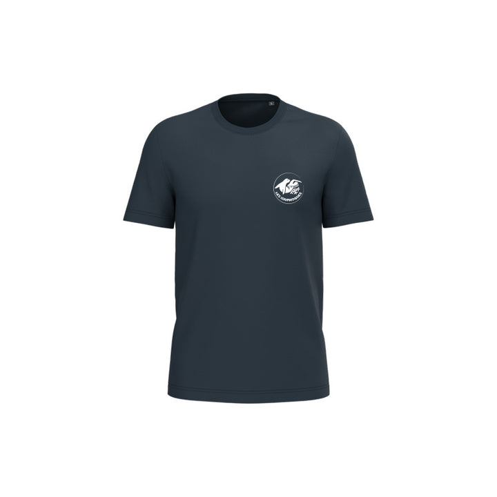 T-shirt à manches courtes Les Louphoques pour homme bleu marine