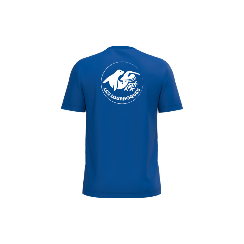 Dos du t-shirt à manches courtes Les Louphoques pour homme avec logo