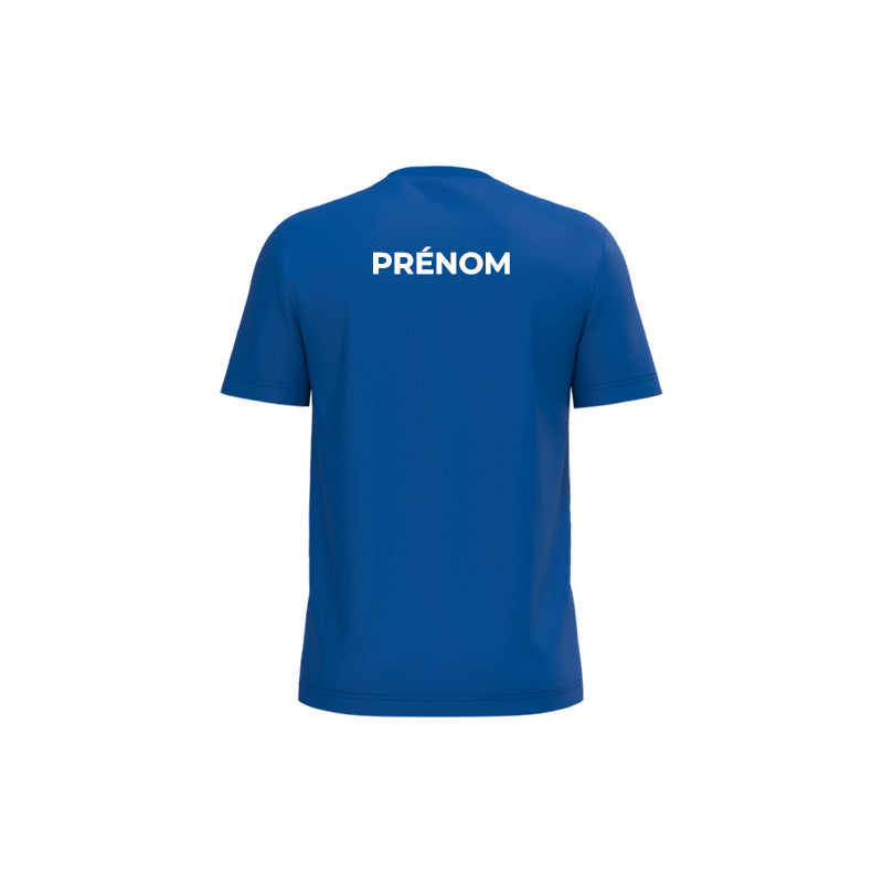 Dos du t-shirt à manches courtes Les Louphoques pour homme avec prénom