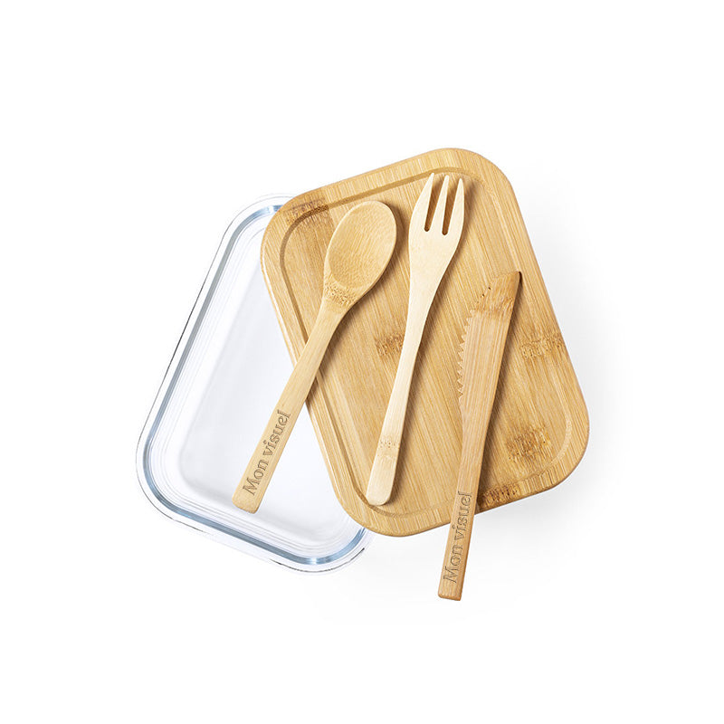 Lunchbox personnalisablé en gravure sur les couverts