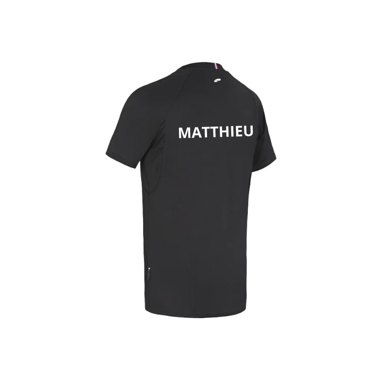 Tshirt de sport noir personnalisé