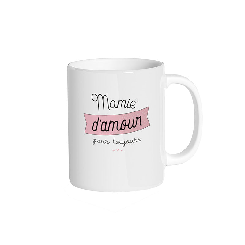 Mug blanc "Mamie d'amour pour toujours"