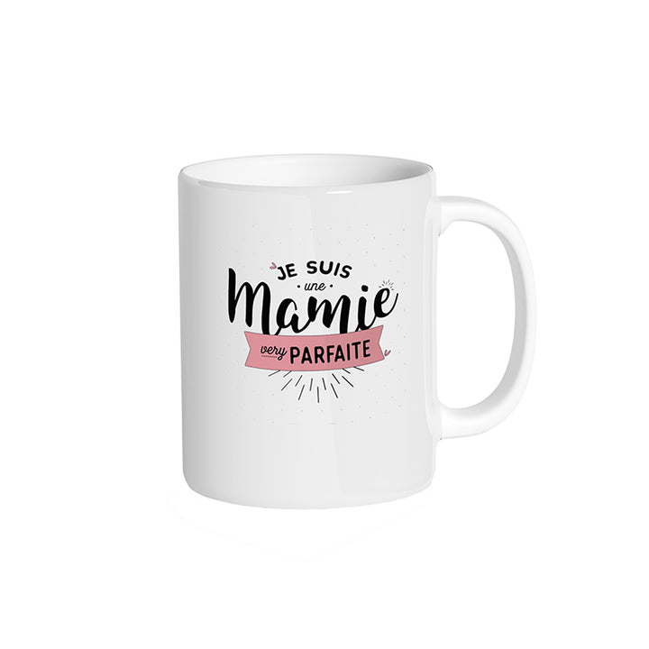 Mug blanc "Je suis une mamie very parfaite"