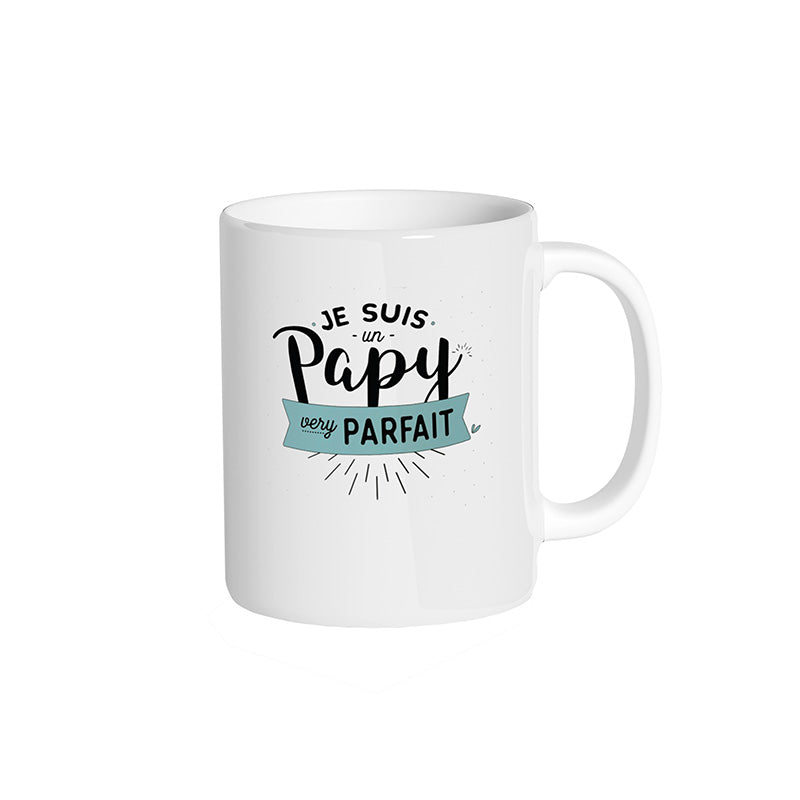 Mug blanc "Je suis un papy very parfait"
